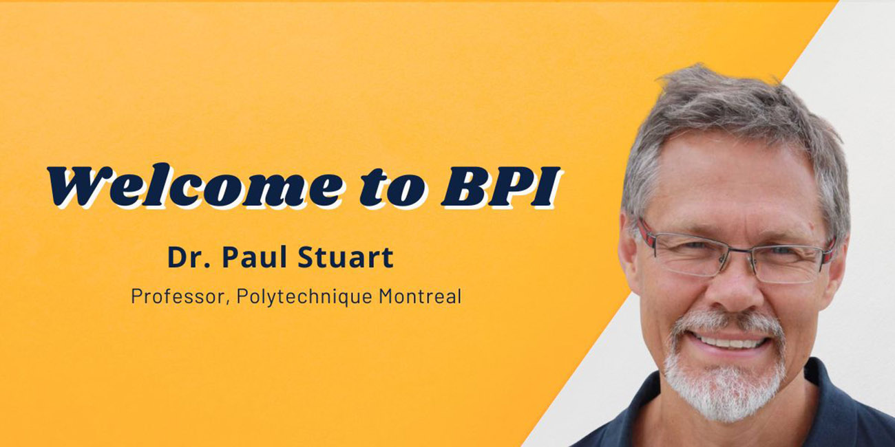 Photo of Dr. Paul Stewart and welcome message