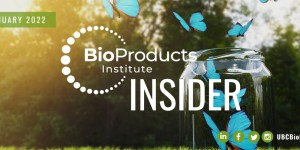 Blue butterflies coming out of a jar in garden BioProducts Insider